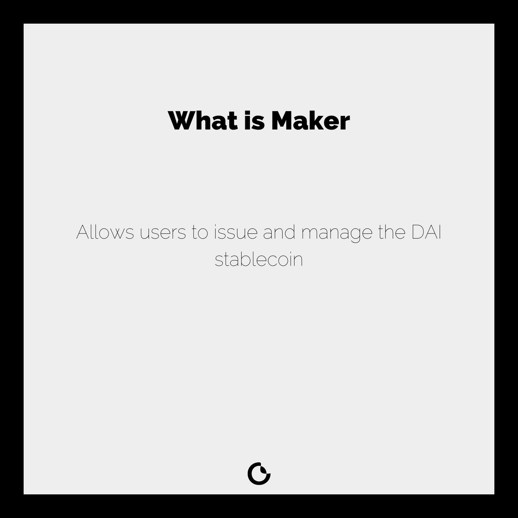 #maker in a nutshell... Welcome to #What is Tuesday's, where you learn with us...

#digitalmarketing #nft #branding #capisco #web3 #blockchain #eth #opensea #crypto #metaverse #ethereum