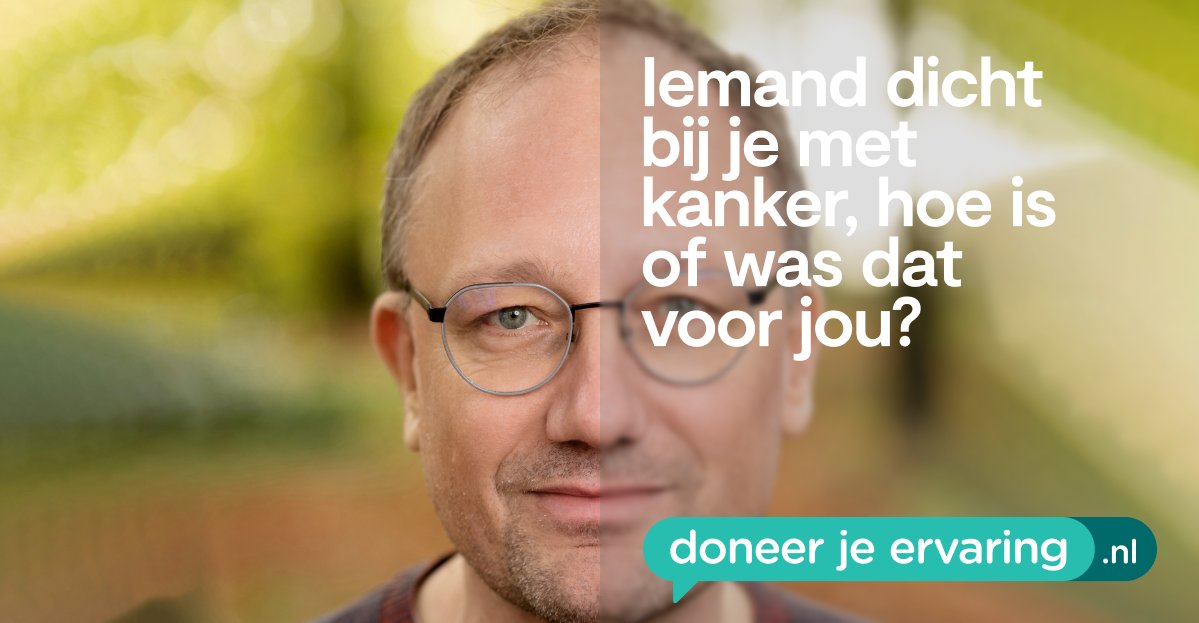 Ruim de helft van de naasten van mensen met kanker past zijn of haar leven helemaal aan, aan dat van hun naaste met kanker. Dat blijkt uit onze Doneer Je Ervaring-peiling voor de naasten van mensen met kanker. Lees de resultaten hier: bit.ly/3njxjSQ #doneerjeervaring