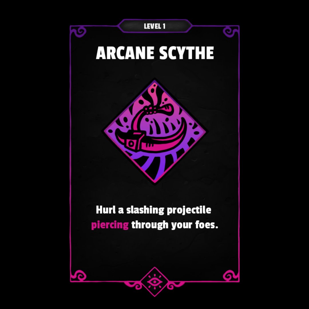 Prj_FlyingCat's tweet image. Let us introduce: Arcane Scythe! #scions #indiegames #IndieGameDev #Steam #pcgames