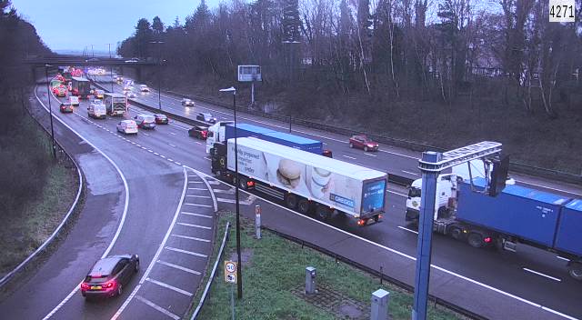 TrafficWalesS's tweet photo. 🚘 Congestion 🚘
#M4 eastbound J28 #TredegarPark - J26 #Malpas.
Allow extra time for your journey.⌚ https://t.co/0Ruv4ml3O3
