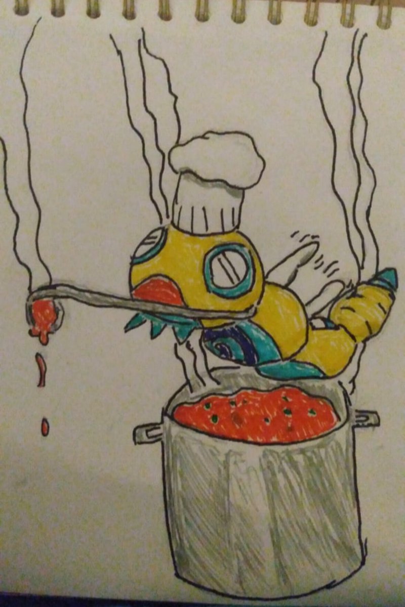 HazardousMoss's tweet image. de chef! @SaltyDKArtRT #dechef #yeeeesss