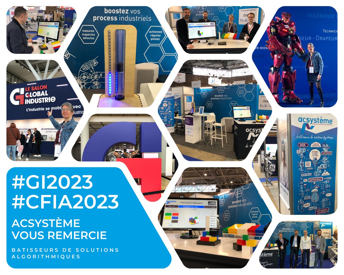 Ce mois de mars était l'occasion de vous rencontrer à Lyon, au <a href="/Salon_GI/">GLOBAL INDUSTRIE</a> ou à Rennes au <a href="/CFIAexpo/">CFIA Expo</a>

𝐌𝐞𝐫𝐜𝐢 𝐩𝐨𝐮𝐫 𝐭𝐨𝐮𝐭𝐞𝐬 𝐜𝐞𝐬 𝐝𝐢𝐬𝐜𝐮𝐬𝐬𝐢𝐨𝐧𝐬, nous avons hâte de vous retrouver pour avancer sur vos projets !

#GILyon #GI2023 #GILyon23 #CFIA #CFIA2023 #IA #OAD