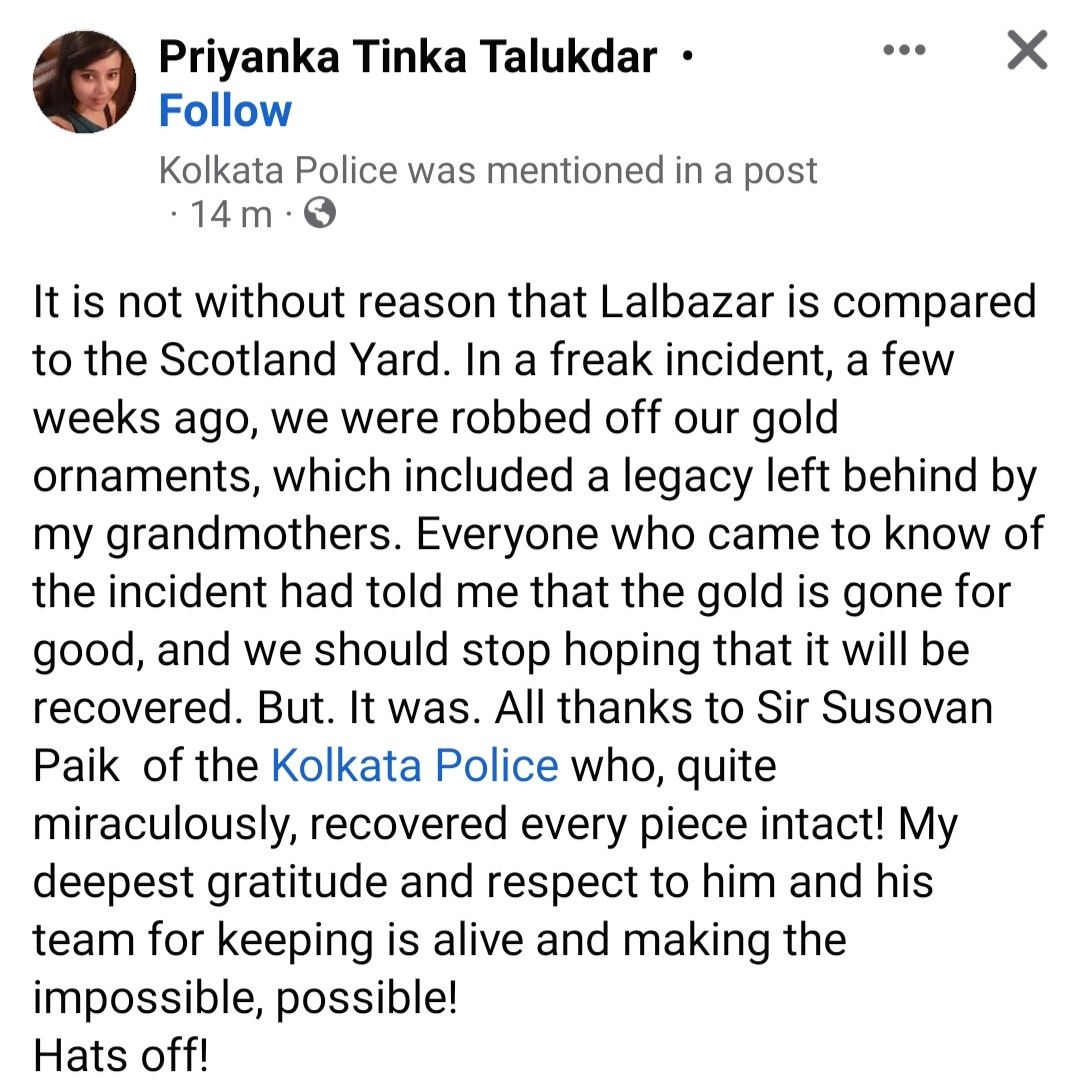 Kolkata Police tweet media
