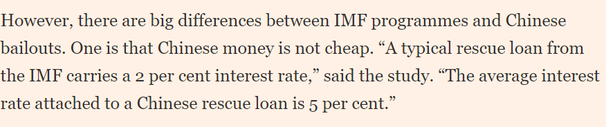 danielmunevar's tweet image. This @FT piece has a misleading argument. IMF lending can be many things, but right now it certainly does not carry a 2% interest rate. Countries borrowing from the IMF GRA are paying interest rates between 4.5 and 7.5% @jkynge ft.com/content/9b2cb5…