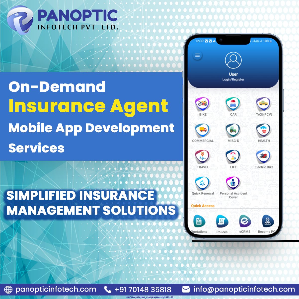 Looking for an Insurance Mobile app development company?
For More visit - panopticinfotech.com
#panopticinfotech #softwaredevelopment #mobileappdevelopment #mobile #InsuranceApp #CRM #development #insurance
