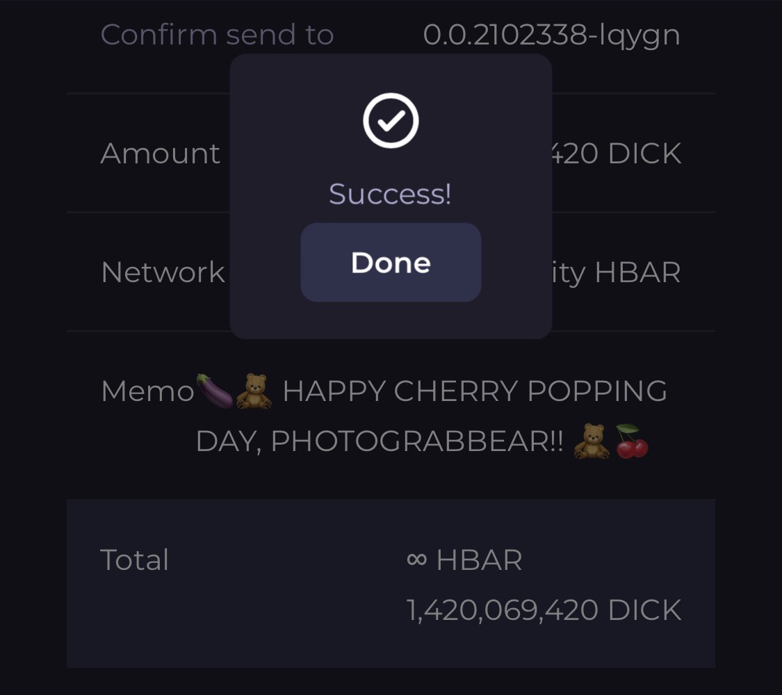HELDiWanKenHODL's tweet photo. @StephenSalvona @HashPackApp 🤣 WHOA, gaping you say?! And you hold a #CherryPopper?!🍒
Welcome to the trippy ass @HederaHELD family, @StephenSalvona!! ✊
You now hold a big bag of $DICK 🍆 https://t.co/GPKzN0C09d