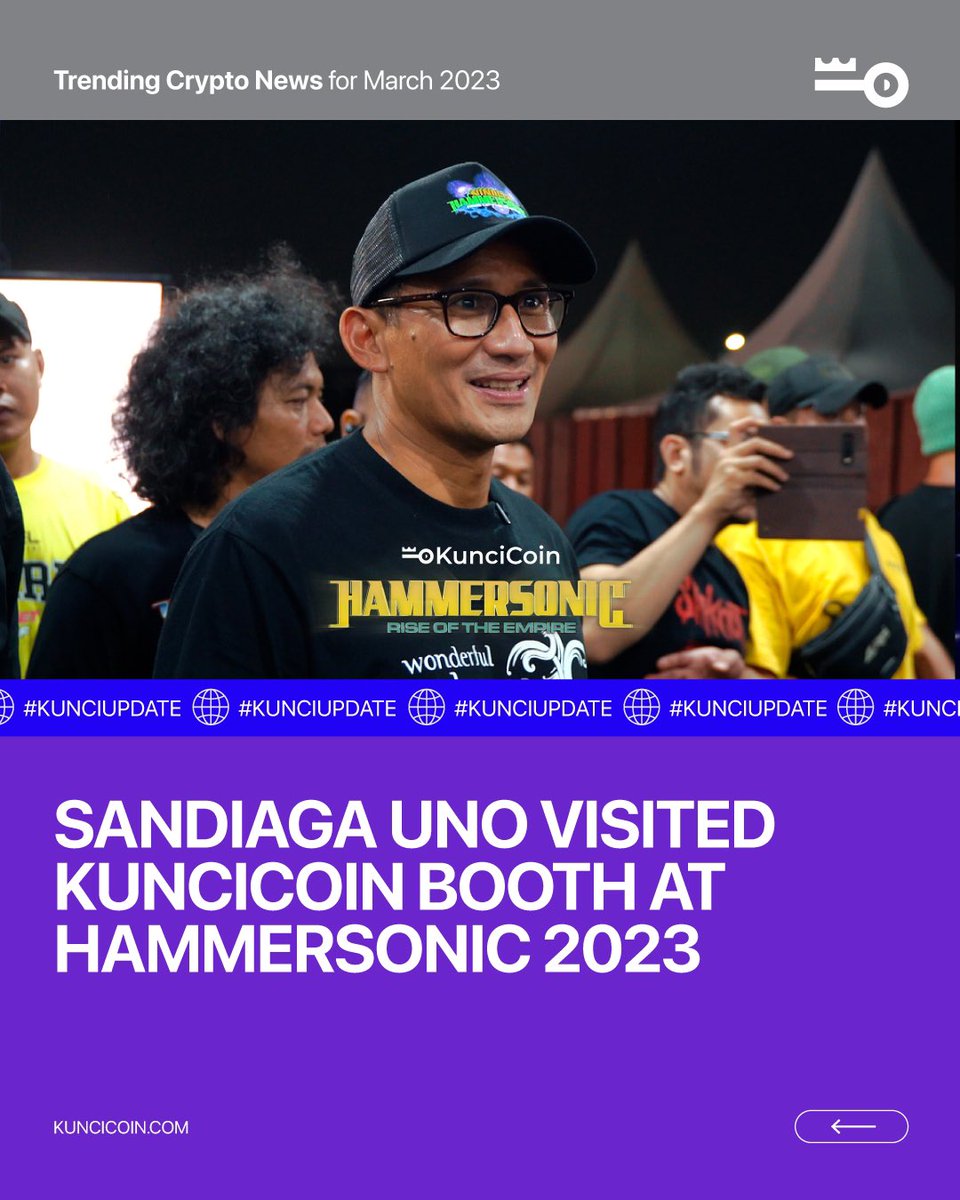 Kuncicoin_id's tweet photo. Happy Tuesday #KunciArmy! 🤩 It’s time for us deliver #KunciUpdate to you 📰

1. Pak @sandiuno Visited KunciCoin Booth at @hammersonicfest 
2. Nissan Doubles Down on Web3 Innovation
3. OpenAI connects ChatGPT to the internet

1/2 https://t.co/OmgIDMW37E
