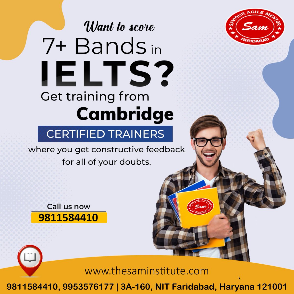 institute_sam's tweet photo. Join the best institute for IELTS EXAM &amp; Elevate your professional journey with SAM Institute of English Language &amp; Personality Development!✨ https://t.co/yV9aQ2i7zJ