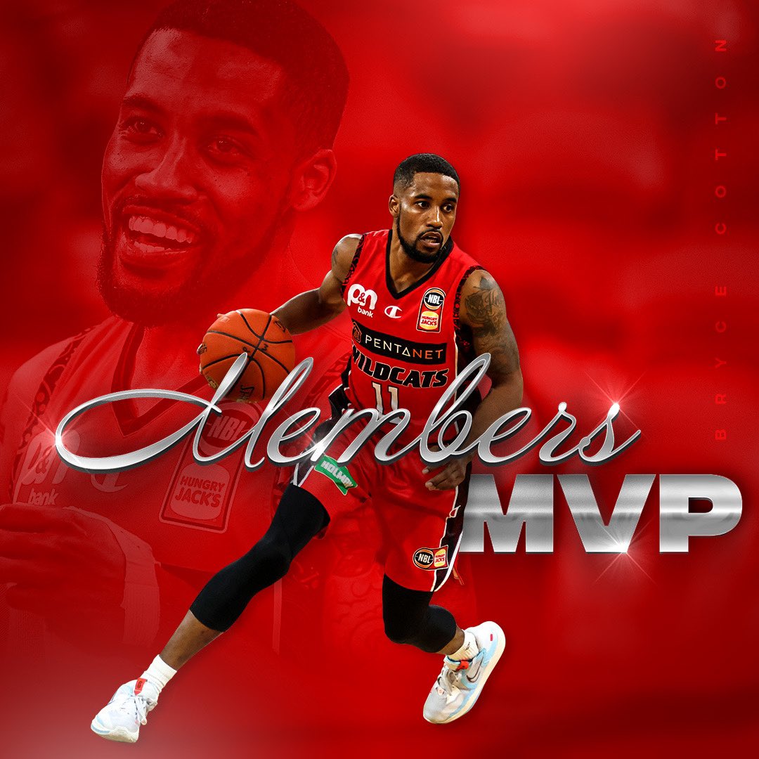 The Red Army have spoken… 🤝

As voted by Perth Wildcats members, our 2022/23 Members MVP is BRYCE COTTON! 

Stay tuned as the rest of our club awards will be revealed at Saturday night’s #WildcatsMVP Ball. 🕺💃🪩