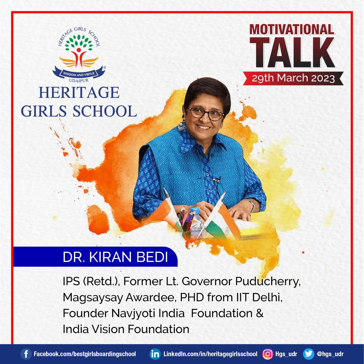 Today with Heritage Girls School, Udaipur. @hgs_udr #AnnualFunction #students #InteractiveSession #Motivation #Youth