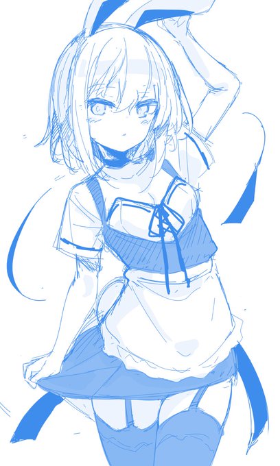 下書きと素体のラフ
素体時点ではムチムチじゃないのに服着せるとムチムチになるのはどうしてなんだろう 