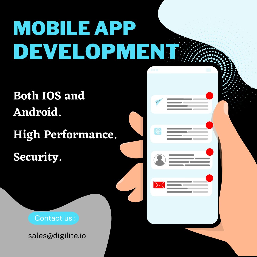 digiliteindia's tweet image. Mobile app development.
.
#digilite #digiliteinformatics #digiliteindia #digiliteindore #software #softwarecompany #softwarecompanyindore #company #softwarecompanynearme #developer #mobileappdevelopment #appdevelopment #softwareservices