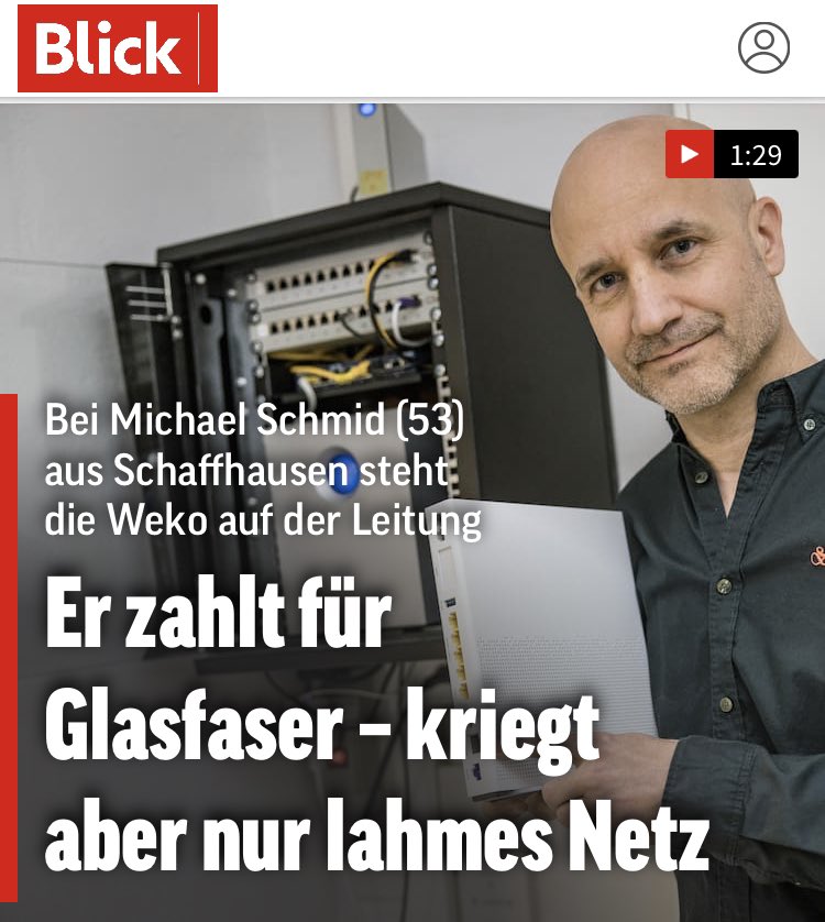 kuenzler's tweet photo. Auch der @Blickch fällt auf das erlogene @Swisscom Narrativ rein:

«Böse WEKO, armer Kunde!»

Swisscom ist allein schuld, urteilte das Bundesverwaltungsgericht im Rz 607 bis 609 Ende September 2021. Bestätigt durch das Bundesgericht. ✅

#Glasfaserstreit 

https://t.co/m9lPxI8yWX https://t.co/mXvjbl19Hy