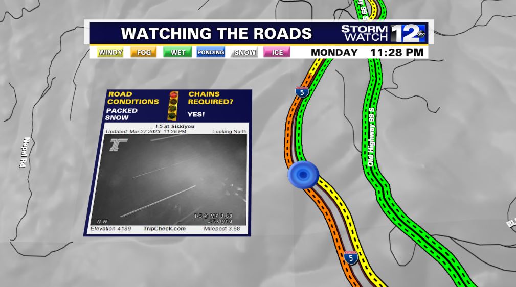 Matt Hoffman on Twitter "Heavy snow is impacting Siskiyou Summit. Chains are now required
