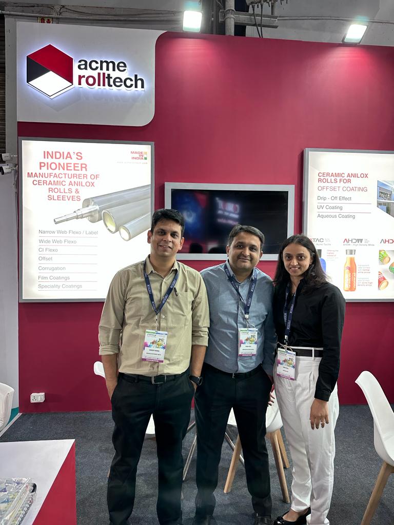 AniloxIndia's tweet photo. Day 1 at Pamex 2023. The exhibition is on till March 30th. Don't miss it, visit us at stall number I11, Hall number 2.
#pamex2023 #exhibition #acmerolltech #atac #aniloxrolls #manufacturing #printing #ACMEinAhmedabad https://t.co/B3PwM9lcBI