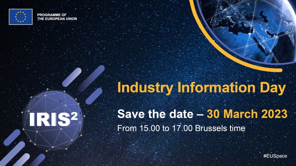 📢Last chance for SMEs &amp; #NewSpace actors to register for the Industry Information Day on the Call for Tender for the implementation of the 🇪🇺 Secure Connectivity Programme 🛰️ 

🗓️30 March 2023 📍Online &amp; in person in #Brussels

Registration close today👇 
edefis.eu/IRIS2InfoDay