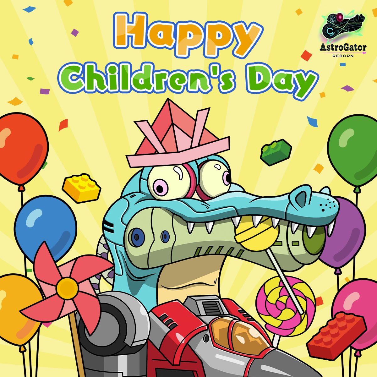 🌟《Children's Day 》🌟
Buy toys? Eat candy? Of course, we want it all! These are the choices only BIG childrencan make 🤪

🐊Mint 👉 bit.ly/3ttU86p 
🐊Discord 👉 bit.ly/3Qito2J 

#AstroGator_REBORN #AstroGator #GameFi
#NFT #NFTs #NFTcommunity #nftart