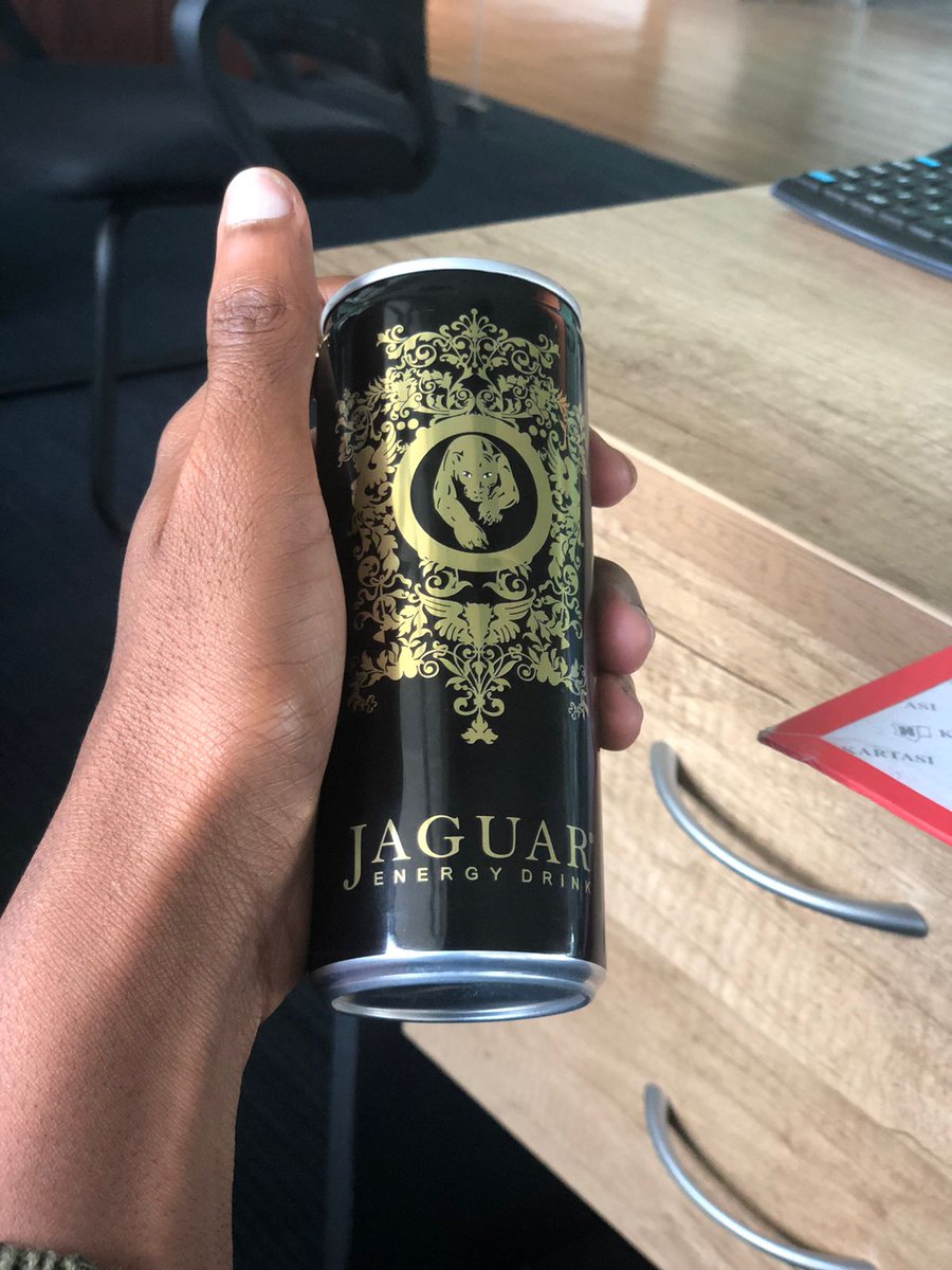 Badala ya kuinama leo lunch. Jaribu  #JaguarEnergyDrinkKe. #strongerForLonger