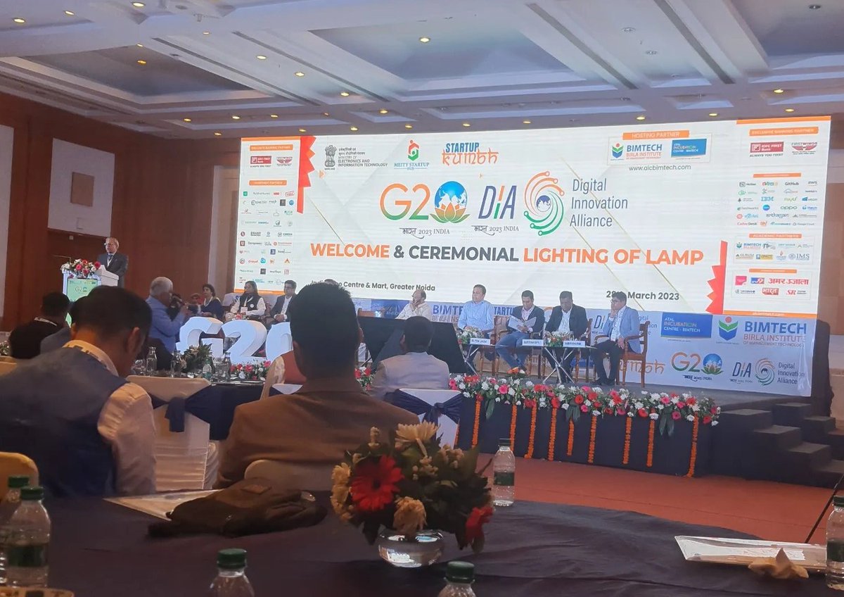 coderRajput's tweet photo. Attending #G20 #startupKumbh at #GreaterNoida 
@aicbimtech https://t.co/jAeVItAC1e