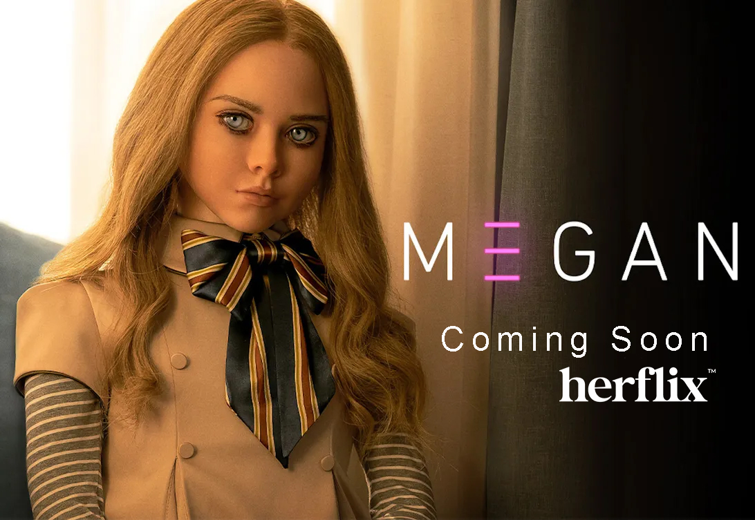 M3gan is an artificially intelligent  doll who develops self-awareness. Prepare to be scared. Coming soon to #Herflix #M3GAN #Artificial_Intelligence #w