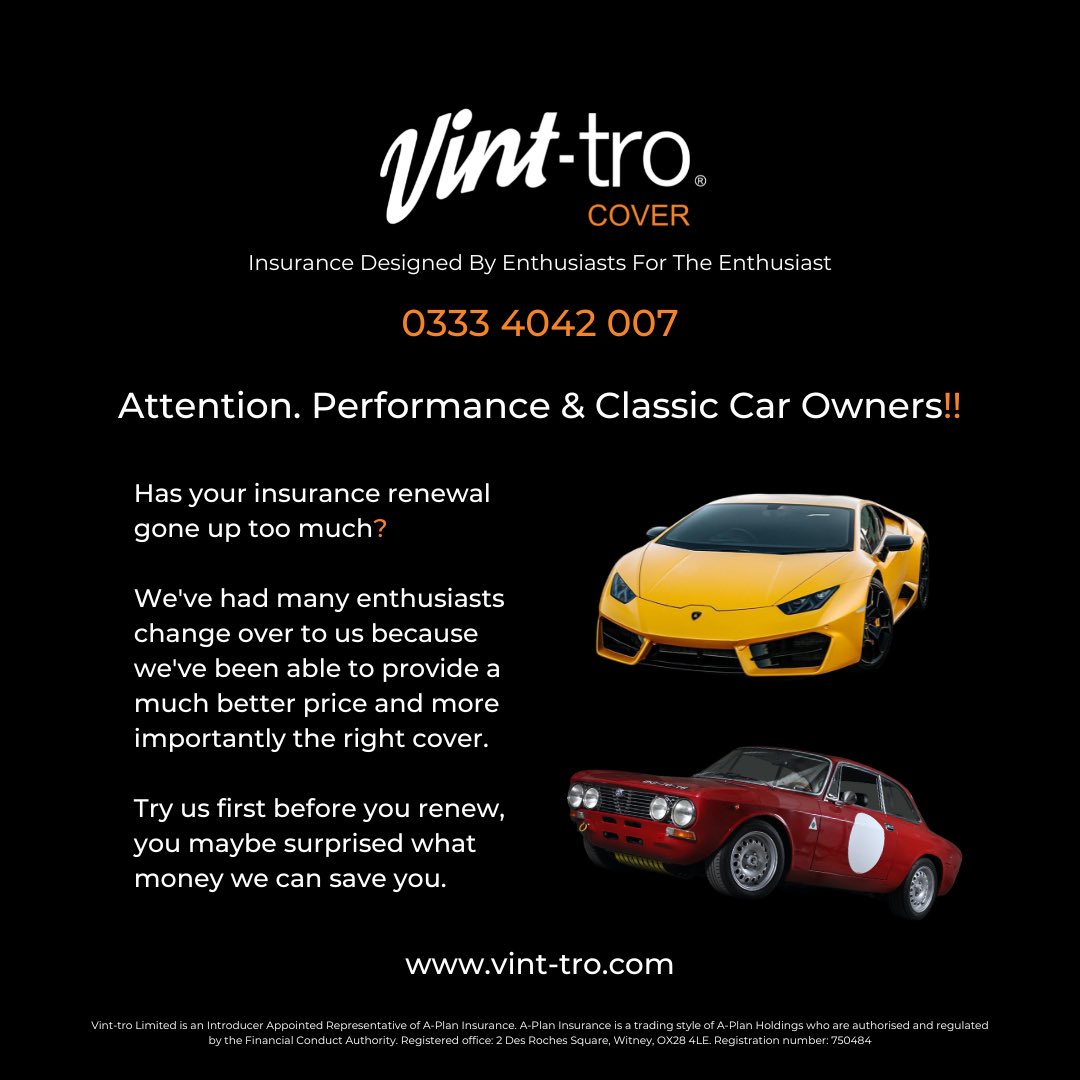 Great car insurance at a great price. vint-tro.com #classiccar #performancecar #importcar #americanmuscle #supercar #kitcar