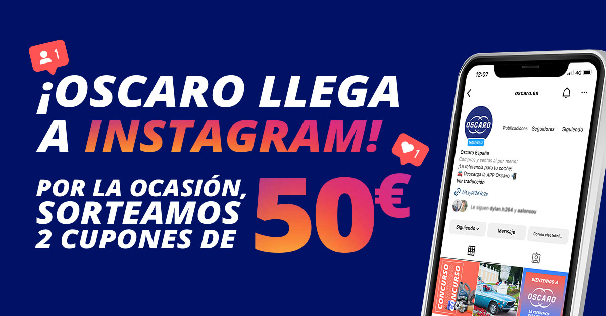 ¡Llegamos a Instagram cargados con más consejos mécanicos y tutoriales para ti! 🤩 Por la ocasión, estamos sorteando dos cupones de 50€ para gastar en tu pieza favorita. 

¡Síguenos y déjanos un comentario en Instagram para comenzar a participar! 🎉👉 bit.ly/42J51Bt