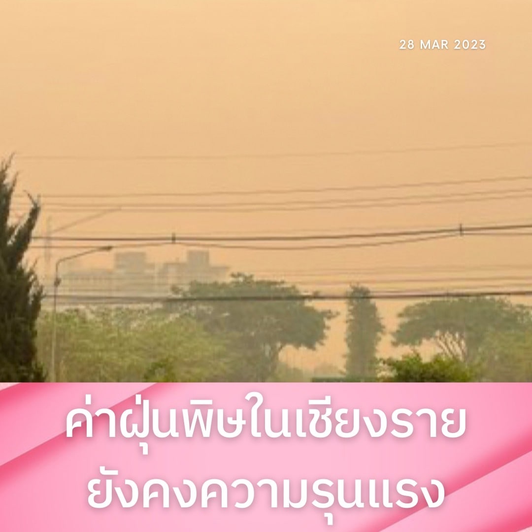 Maktoejjj's tweet photo. ล่าสุด สถานการณฝุ่นในเชียงราย โดยในอำเภอแม่สายยังคงอยู่ในสวาะวิกฤต มีค่า PM 2.5 เช้านี้ยังวัดได้ 530 ไมโครกรัมต่อลูกบาศก์เมตร ทำให้ส่งผลกระทบการท่องเที่ยวภายในจังหวัดแล้ว

#เชียงราย #ฝุ่นทางอากาศ #สำนักข่าวมักเต้ย https://t.co/EfHuFiNYOT