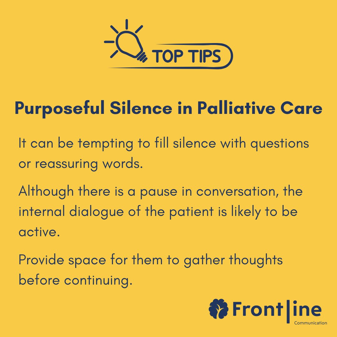 💡 ⌚ 🔇👂💙  #FrontlineCommunication #toptips #MedTwitter