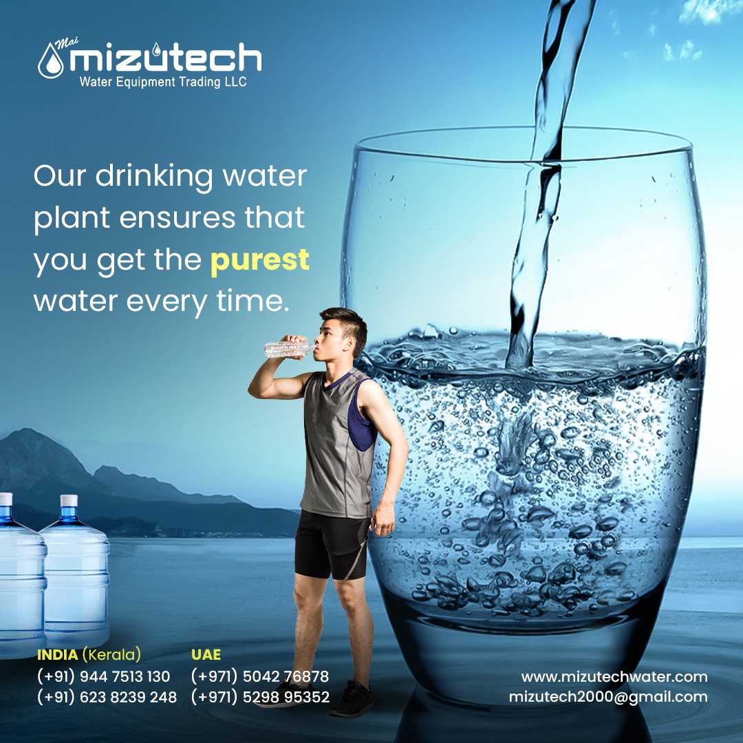 mizutech1's tweet photo. Our drinking water plant ensures that you get the purest water every time. We are the best in the industry for the quality of the services &amp; products we provided.
Contact us now!

📞 +971 50 427 6878, +91 9447513130
🌐 https://t.co/5i17ZvpnPo

#mizutech #water #watertreatment #wa https://t.co/i3lFMJ44c2