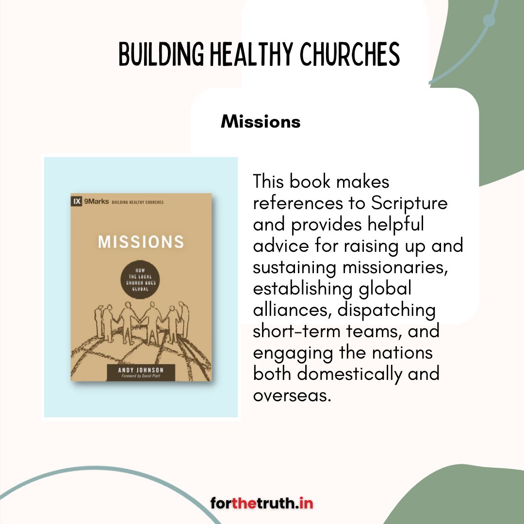 ForTheTruth_FTT's tweet photo. Introducing our 8th book in the 14-book set of Building healthy Churches.

Missions by By Andy Johnson

https://t.co/PmTMZXAlXP

#buildinghealthychurches #missions #14setsofbooks #forthetruth #forthetruthindia https://t.co/9q9ceRR9zA