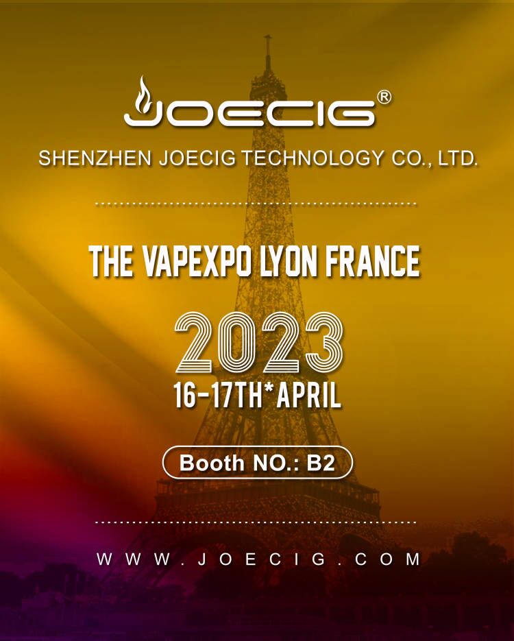 I want to see you at the Vapexpo Lyon France!🥰
Time:16-17th APRIL
#joecig#vape#vapeshow#vaporizer#vapefrance#vapingisnottobacco#vapelife#ecig #vapefactory#vapeeu