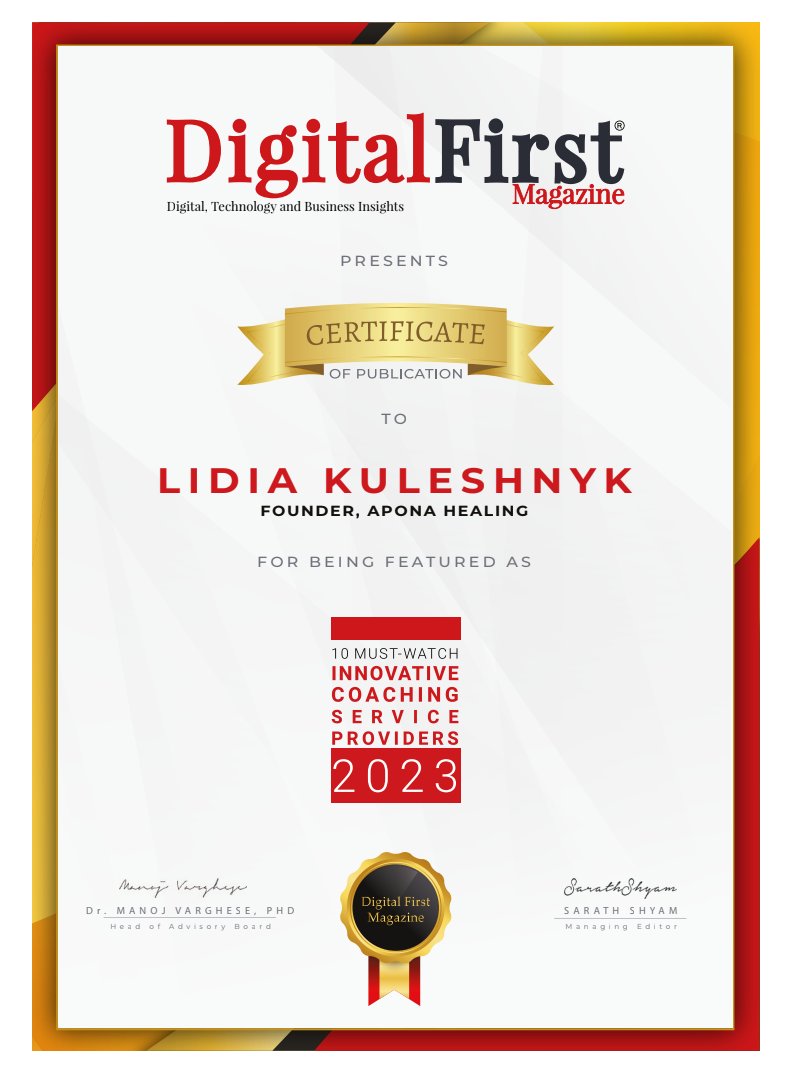 AponaHealing's tweet photo. It is an honour and pleasure to be featured in Digital First Magazine's "10 Must Watch Innovative Coaching Service Providers 2023" issue.

Check it out here: https://t.co/OsEFrHqBMX

#DigitalFirstMagazine #Top10 #businessawards #ConsciousLeadership⁠ #highperformancecoach https://t.co/u3mo1uXgzz