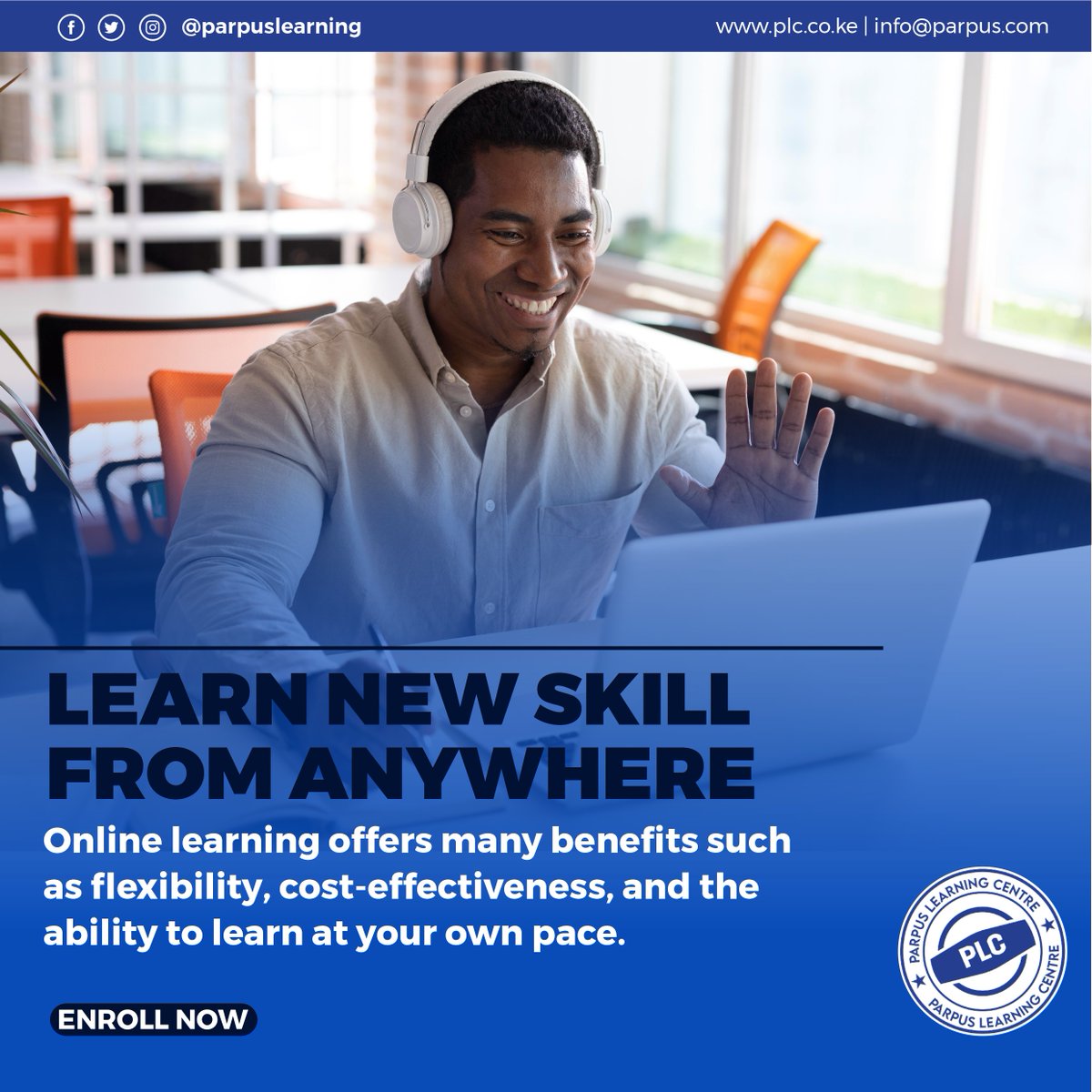 parpuslearning's tweet image. #OnlineLearning offers many benefits, such as flexibility, cost-effectiveness, and learning at your own pace. With PLC&apos;s #onlinecourses, you can develop your skills and advance your career anywhere.
🔗plc.co.ke
#ParpusLearning #OnlineLearning #SkillsDevelopment #PLC