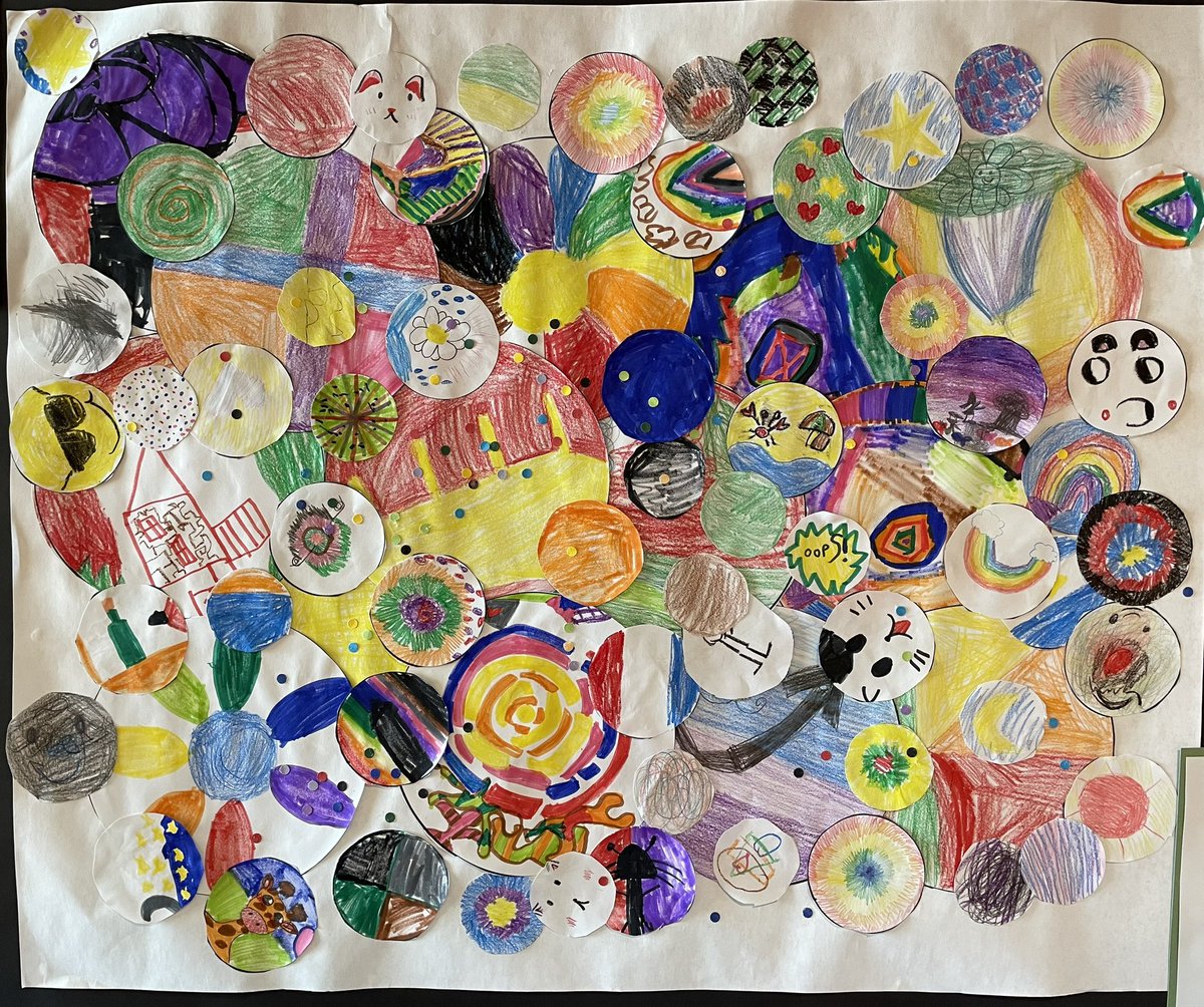 G1 students created collaborative artwork inspired by Howardena Pindell called "Who We Are Together." Students explored how art can convey a message &amp; how the title can give us a hint of what the artist might have been thinking or feeling. #ISLLuxUS #ISLconnects <a href="/MsCollishaw/">Bri Collishaw</a>