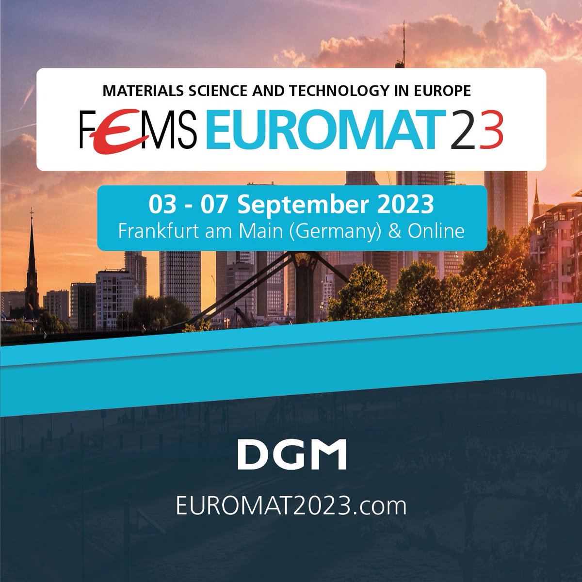 DGM_eV's tweet image. The poster submission is still open. Take advantage of the opportunity to share your work and connect with other experts in the field. ow.ly/yx2H50NnCBC

#EUROMAT2023 #MaterialsScience #MaterialsEngineering #Frankfurt #PosterSubmission #networking #careerdevelopment #DGM