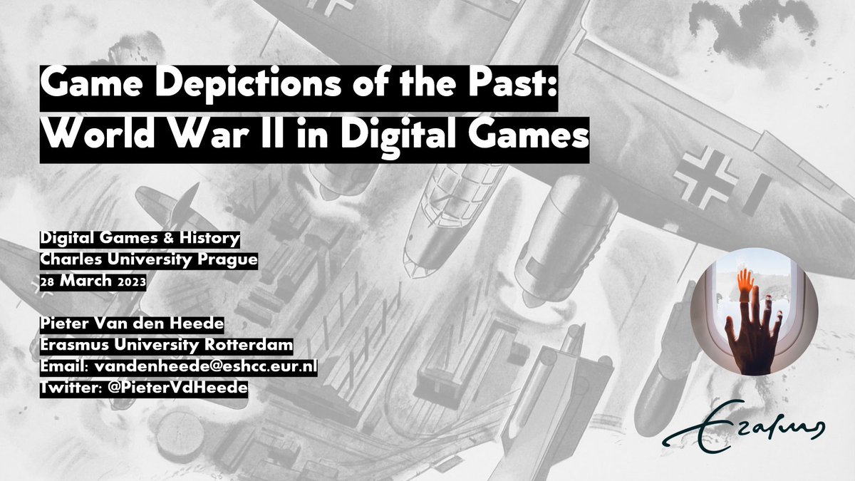 PieterVdHeede's tweet photo. Today, I am teaching a session on WWII-games in the 'Digital Games &amp; History'-series at @CharlesUniPRG !

The series is an initiative of members of @ceehgc . Go check out the work of @_ubique in the Nahrané dějiny-project!

#gamestudies #twitterstorians https://t.co/0sLWZXfCNx