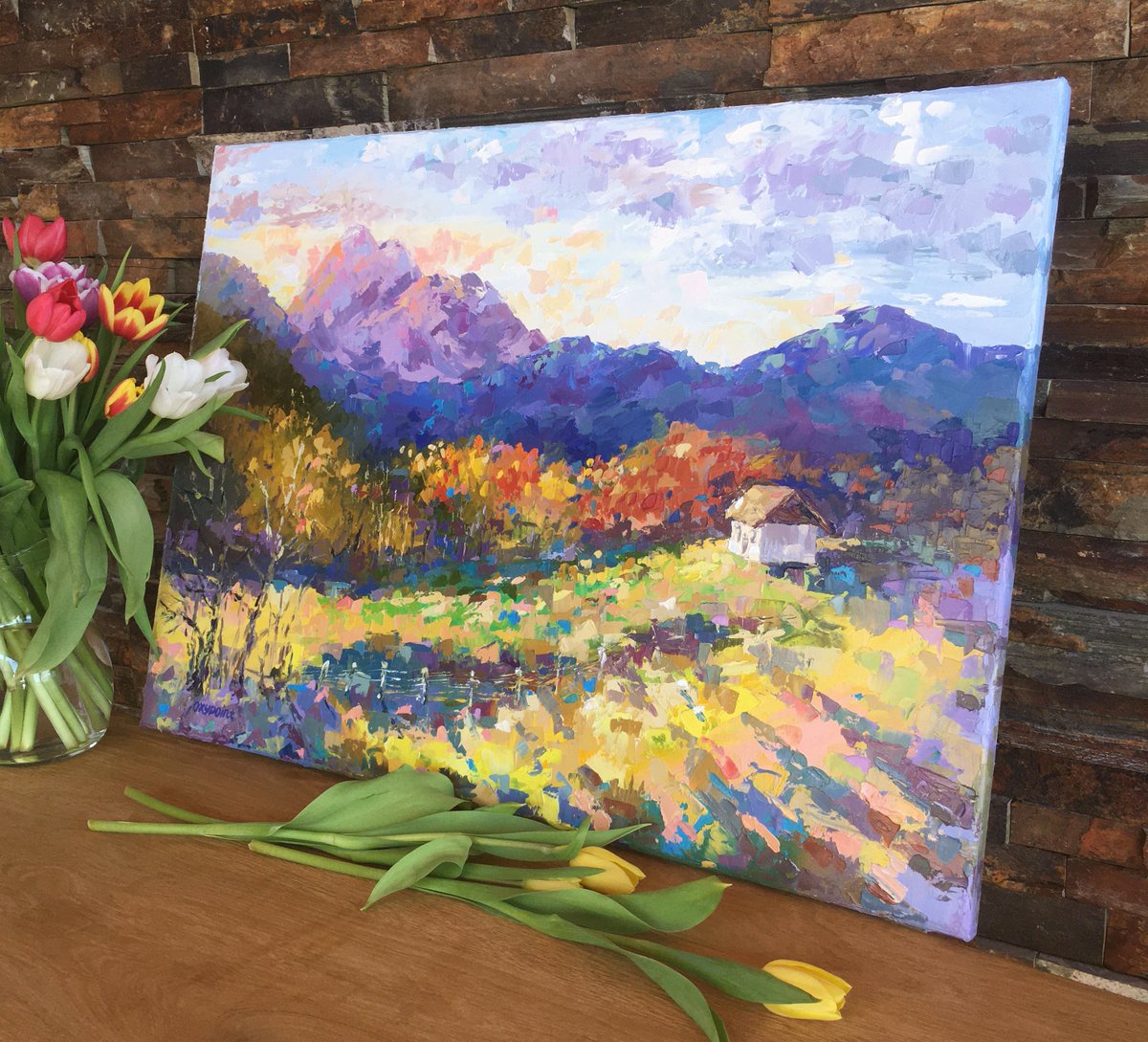 OXYPOINT_ART's tweet photo. ”Autumn in Haloze” 
oil on linen
50x70 cm (27.55х 19.68 in)
#oilpaint #oiloncanvas #oilpaintings #art #artwork  #artist #painting #modernart #fineart #contemporaryart #impressionism #expressionism  #canvasart #oxypoint  #haloze #slovenia #paintings #Autumn #landscape https://t.co/YYIcEQw83Y