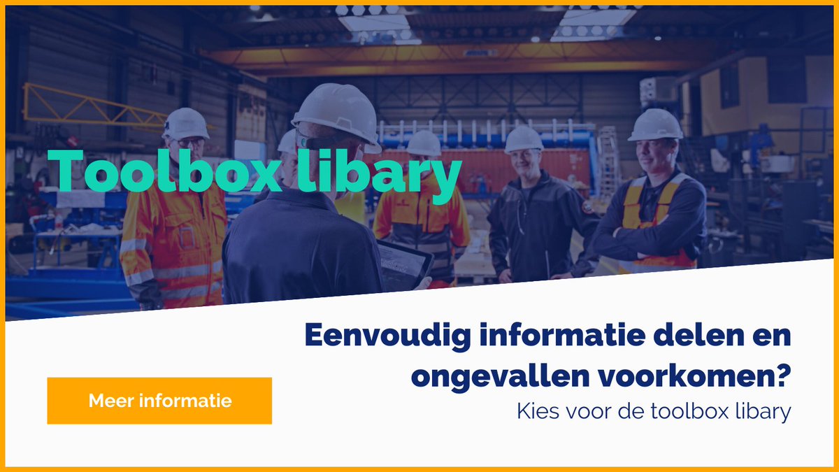 _eWorks's tweet photo. Met onze toolbox library kun je jouw collega’s gemakkelijk informeren en leren over veilig werken💡

Benieuwd naar onze toolbox library? Neem eens een kijkje 👇
 
https://t.co/FYgXe6Ys6M https://t.co/fnp7GcgajT