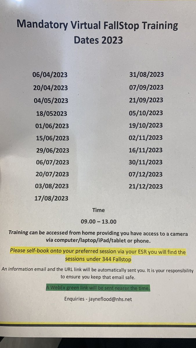EastKentPNAs's tweet photo. #FallStop training is essential to understanding the causes, risk factors & mitigating actions related to #Falls. If you work in @EKHUFT & have yet to, please book in. @Fallsstop @EKHUFT_WDET @craftynursey @Jane48083279 @caroline_judge @lindenbm1 @jennife80135893 @SueBrow73074274 https://t.co/wECnFqM2mv