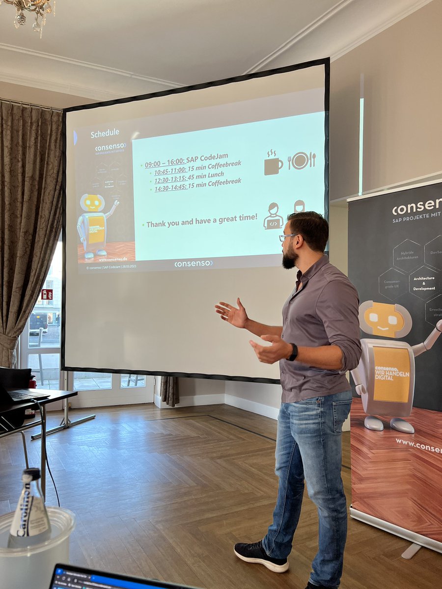 thomas_jung's tweet image. Stop #8 on the SAP #CodeJam Roadshow. We are in Bielefeld, DE thanks to Consenso.