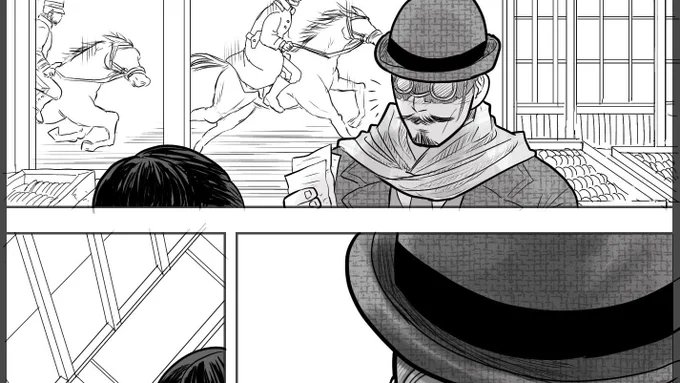 あと3日しかないのに今頃馬を描いてる。あと2箇所描きます。正気か??? 