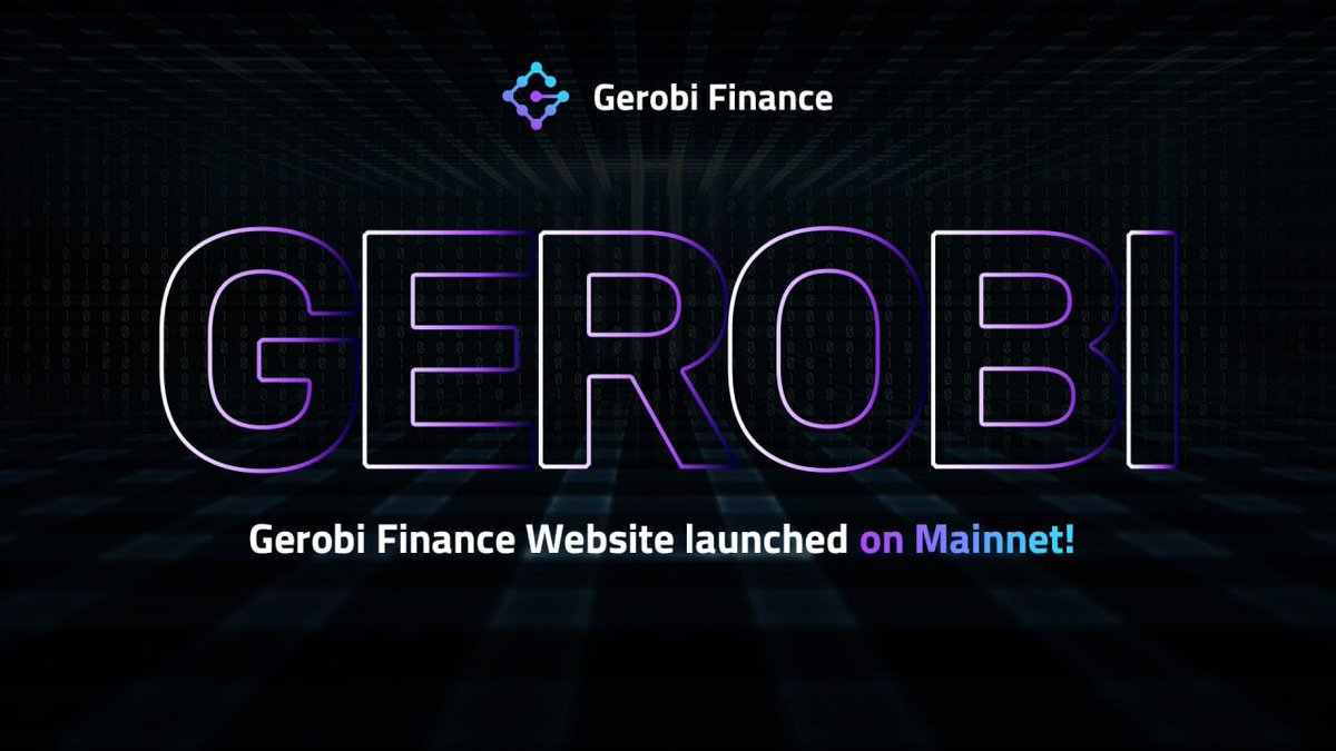 $Gerobi Finance Website is launched on mainnet!

#Aurora earning start at gerobi.finance