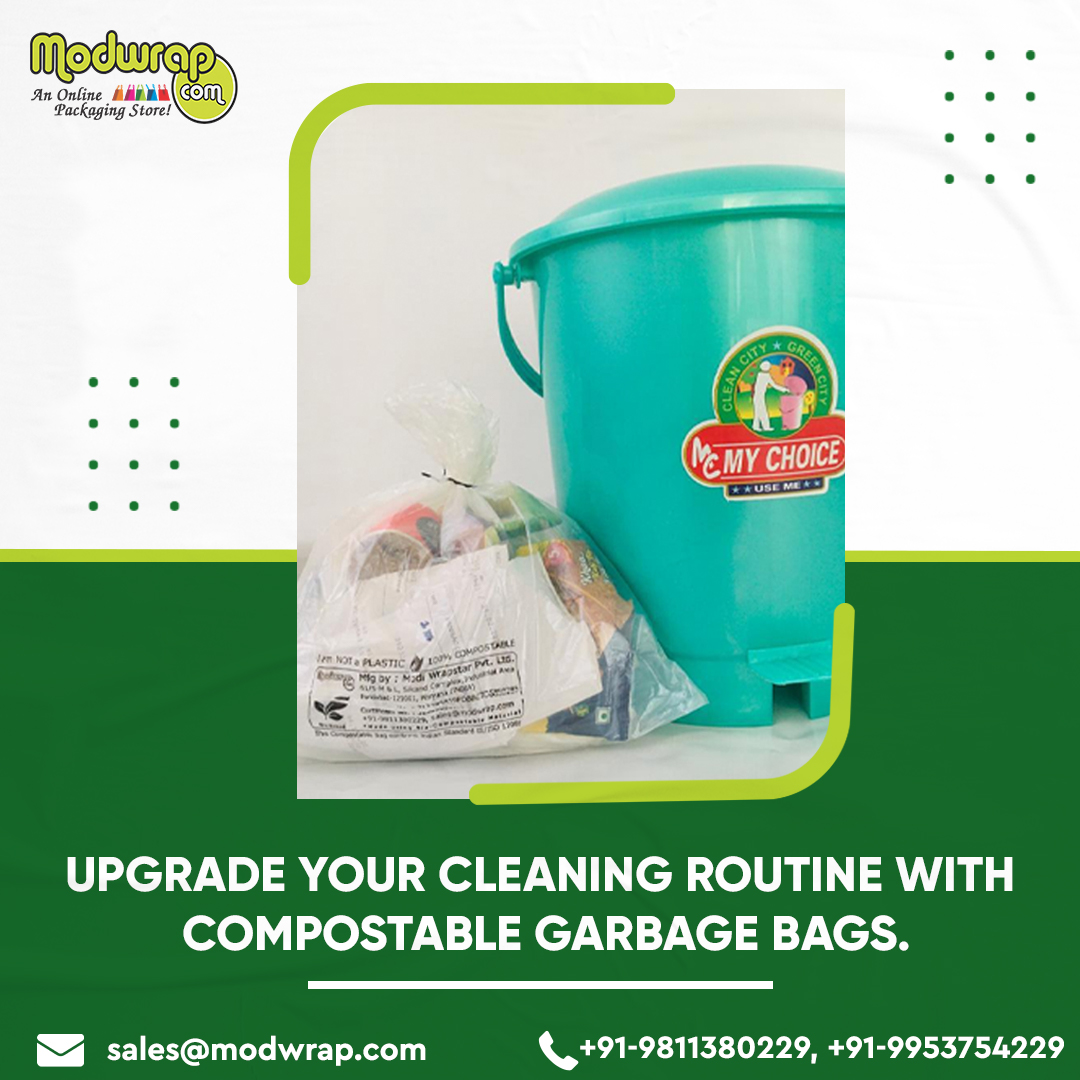 themodwrap's tweet photo. Clean your space and the planet with #compostablegarbagebags! Upgrade your cleaning routine today 🌱🧹 #sustainability #ecofriendly #compostable #cleaningroutine https://t.co/VkgK8BF8pt