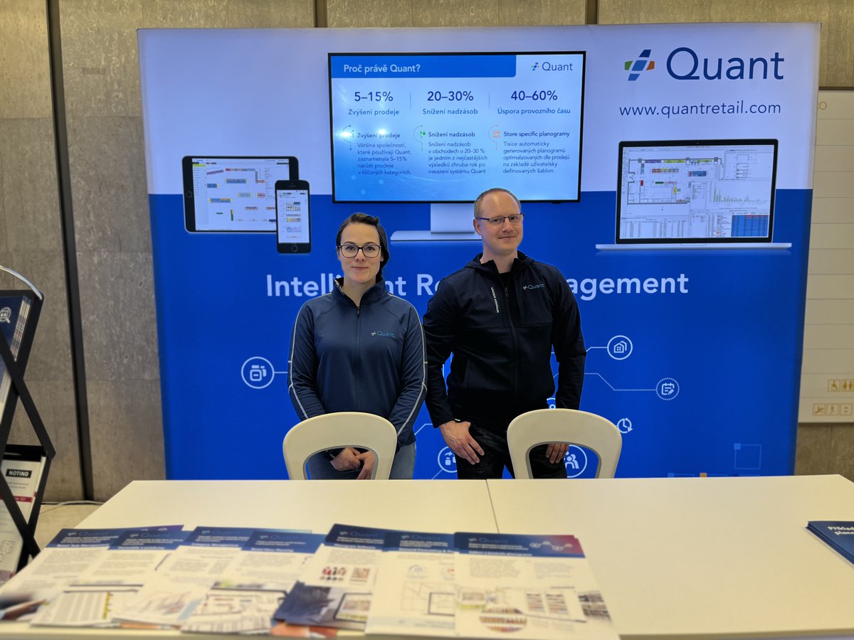 QuantRetail's tweet photo. Retail Summit 2023 starts today at the Prague Congress Centre. 

We invite you to visit our booth where you can meet Petr Kavánek, Nikola Popílková and other members of our team over the next 3 days. https://t.co/rJXhZFPXdm
