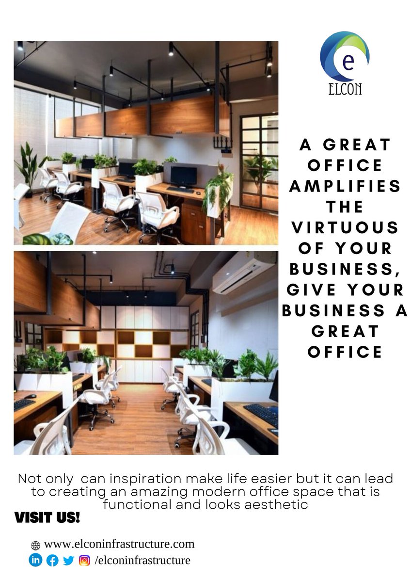 elconinteriors's tweet photo. "An impression is what your Clients are left with; Something which they will most remember about the Brand" #officedesign #officespace #designbyinnovation #designyourworkspace #interiordesigner #design   #furniture #turnkeysolutions #elcon #elconinterior #elconinfrastructure https://t.co/HfNOzX1P1p