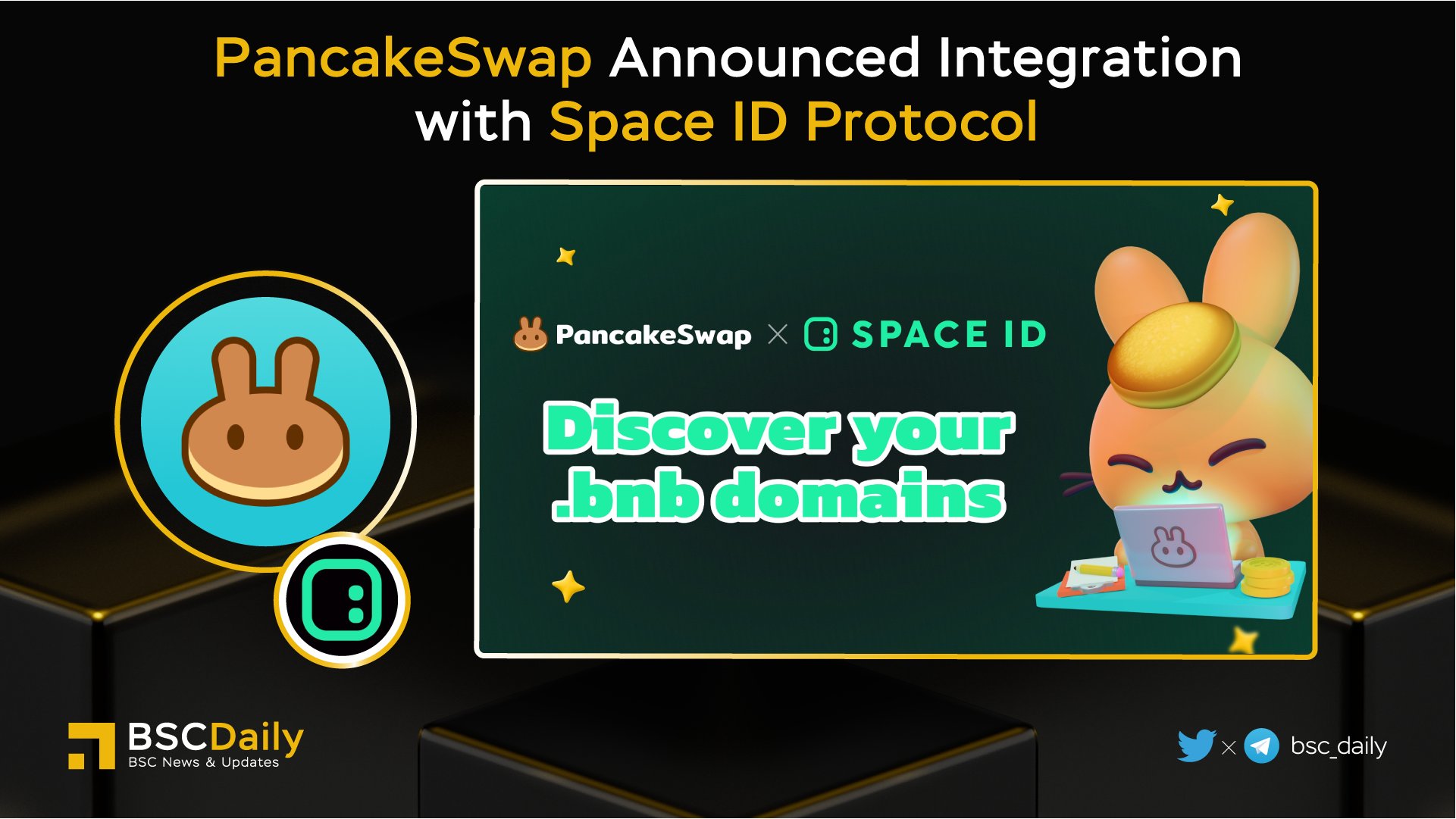 BSCDaily on Twitter "🎉 PancakeSwap Announced Integration with
