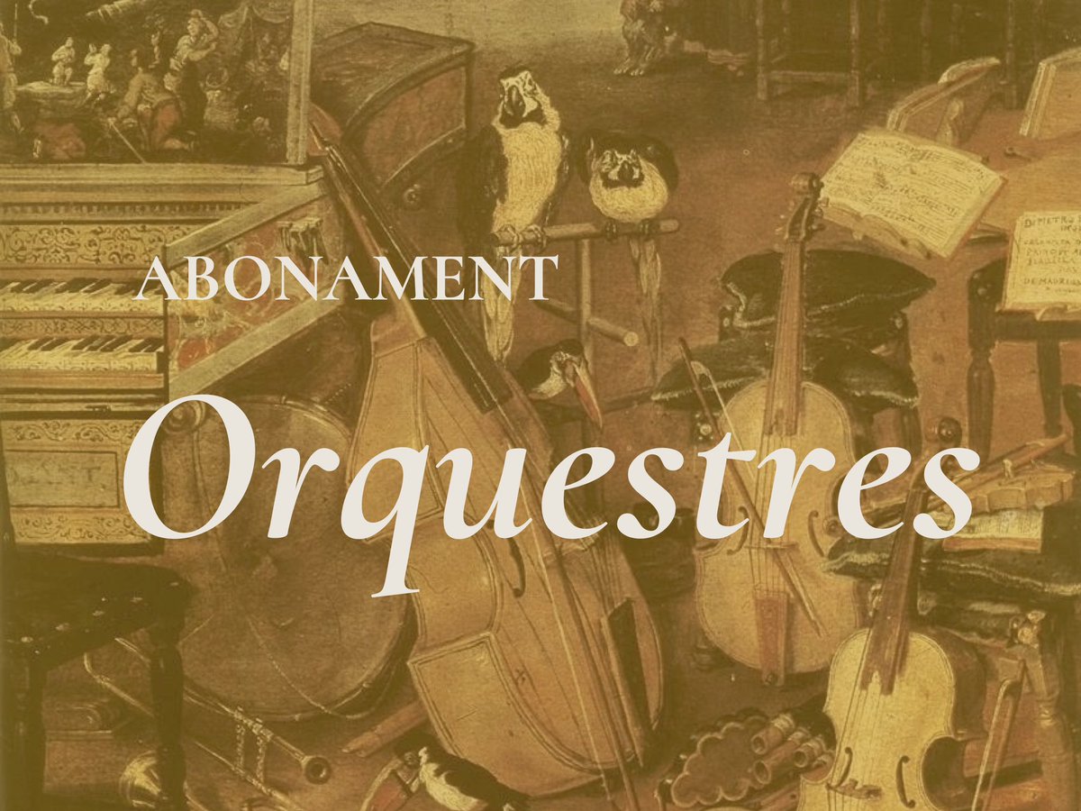 🟠 Heu vist l'abonament Orquestres d'aquest any? 🤩 

<a href="/BachBarcelona/">Bach Collegium Barcelona</a> ➕ <a href="/academia1750/">academia1750</a> ➕ #OrquestradelMiracle amb <a href="/JDELARUBIA/">Juan de la Rubia</a> i <a href="/MatheuSoprano/">Marta Mathéu</a> ➕ <a href="/vespresdarnadi/">Vespres d'Arnadí</a> i #framespercussion 

➡️ 4 concerts amb tast inclòs per 60€! 

+ info i compra a: 
espurnesbarroques.cat/ca/programacio…