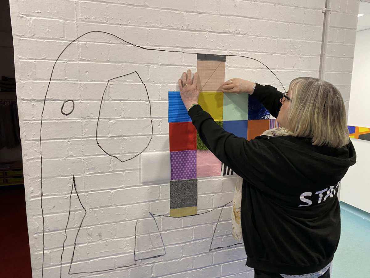 Elmer is coming along nicely. Thank you <a href="/Saspirellaltd/">Saspirella Ltd</a> for the kind donations. #sensory