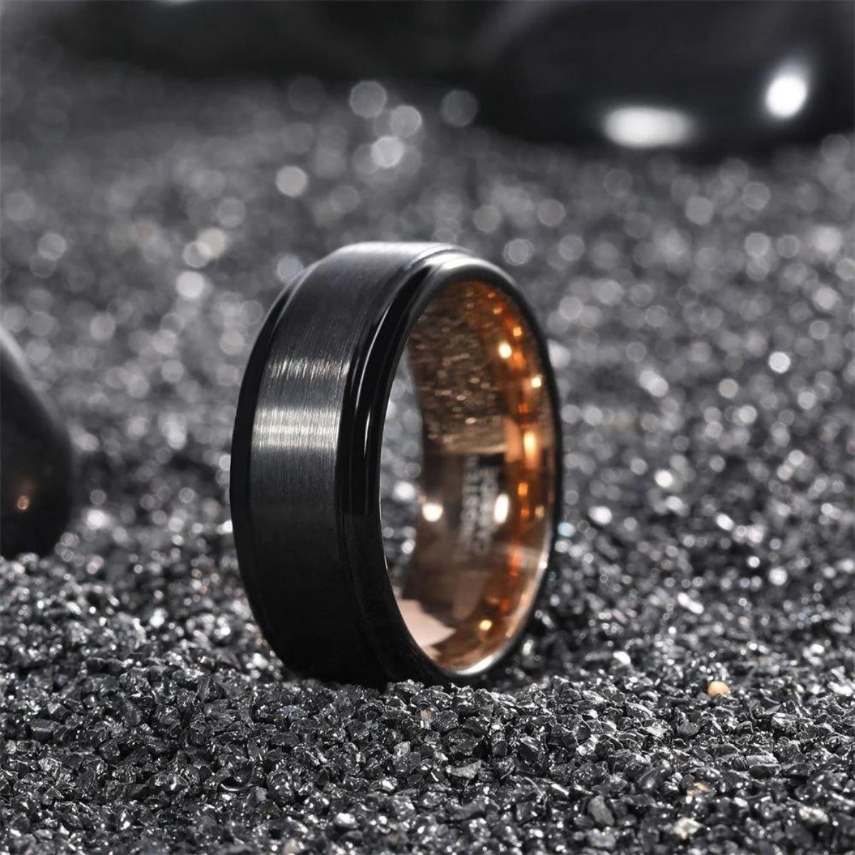 Black and gold is a very stylish color combination for men's rings. Tungsten has features of light weight, durability, and scratch resistance, making it an excellent choice for men.

#tungstenrings #Mensfashion  #mensrings #wholesalejewelry #menjewelry #jewelrymanufacturer