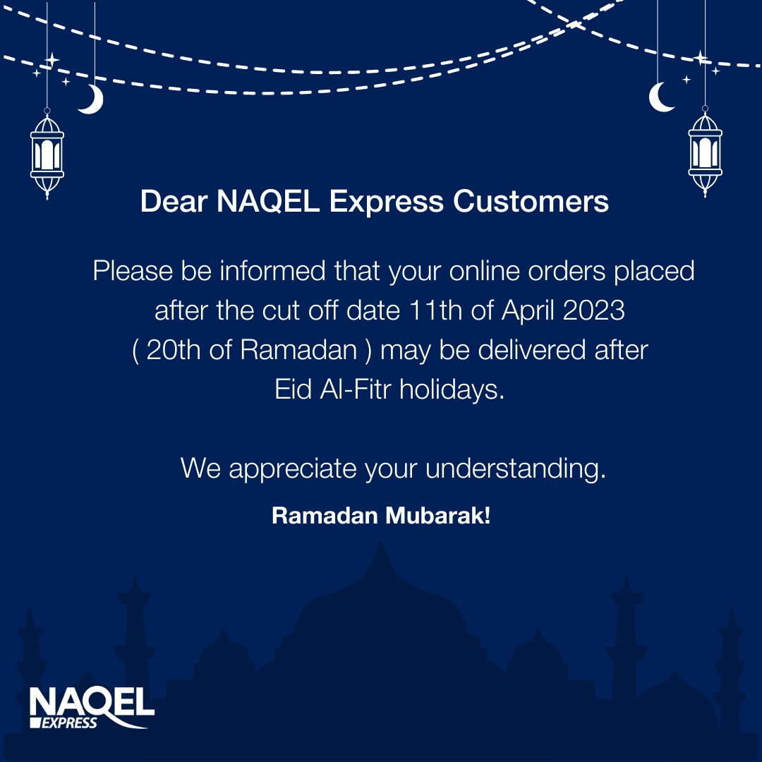 NAQEL Express Customer Care tweet media